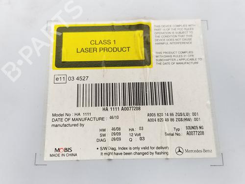 Radio MERCEDES-BENZ SPRINTER 3,5-t Van (B906) 313 CDI (906.631, 906.633, 906.635, 906.637) | BP9276950E6 