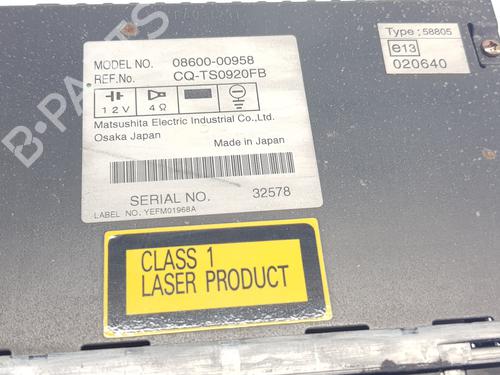 Radio TOYOTA LAND CRUISER PRADO (_J12_) 3.0 D-4D (KDJ120, KDJ125) | BP13915062E6 