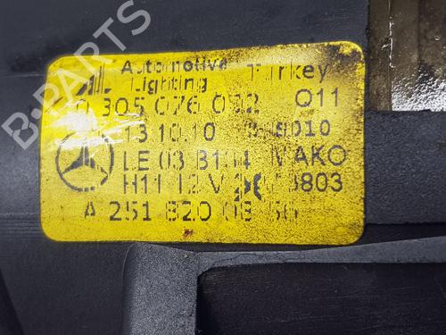 Right front fog light MERCEDES-BENZ A-CLASS (W169) A 180 CDI (169.007, 169.307) | BP27610287C31 