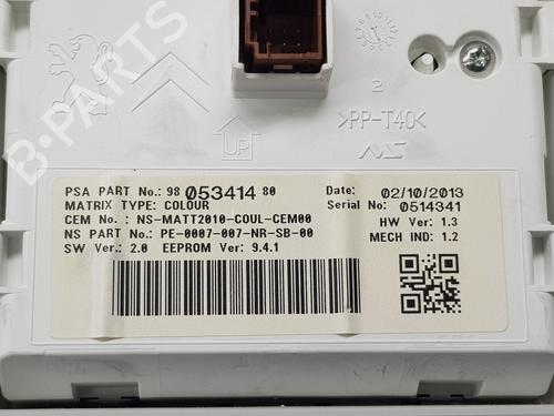 Instrument cluster PEUGEOT 2008 I (CU_) 1.6 HDi | BP25743576C47 