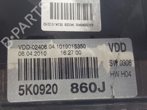 Instrument cluster VW GOLF VI (5K1) 1.6 TDI | BP33676925C47 - Image 5