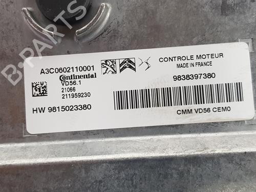 Engine control unit (ECU) PEUGEOT 208 II (UB_, UP_, UW_, UJ_) 1.2 PureTech 100 | BP9727714M57 