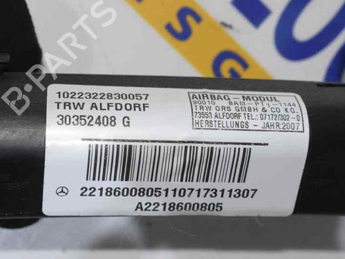 Right curtain airbag MERCEDES-BENZ S-CLASS (W221, V221) S 320 CDI (221.022, 221.122) | BP777950C12 