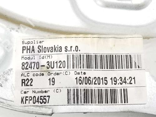 Front left window mechanism KIA SPORTAGE III (SL) 1.7 CRDi | BP7026352C22 
