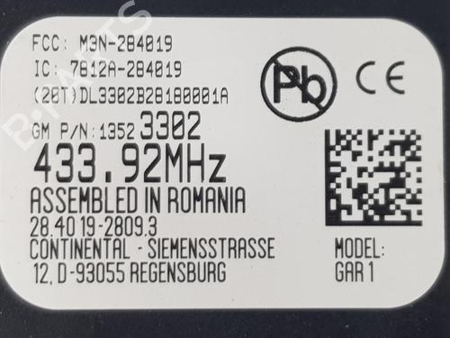 Electronic module OPEL ZAFIRA TOURER C (P12) 2.0 CDTi (75) | BP12583074M83 