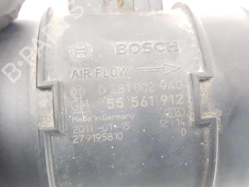 Mass air flow sensor OPEL MERIVA B MPV (S10) 1.3 CDTI (75) | BP6305721M95 