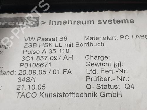 Hanskerom VW PASSAT B6 Variant (3C5) 1.9 TDI | BP13639558C95 