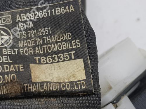 Rear center seatbelt FORD RANGER (TKE) 2.2 TDCi 4x4 | BP16009795I27 