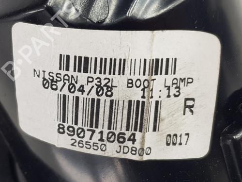 Right tailgate light NISSAN QASHQAI I (J10, NJ10) 2.0 | BP28484972C80 