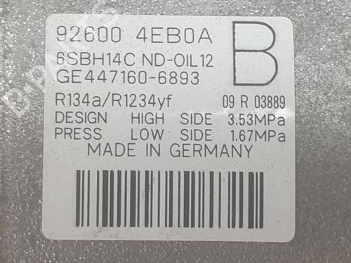 AC compressor RENAULT MEGANE III Hatchback (BZ0/1_, B3_) 1.2 TCe (BZ2B, BZ11) | BP36672744M34 - Image 4