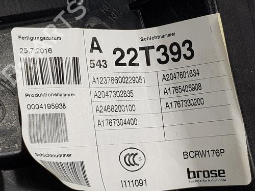 Rudehejsemekanisme Højre bagtil MERCEDES-BENZ A-CLASS (W176) A 200 CDI / d (176.008) | BP29710999C25