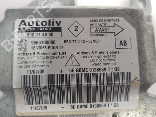 ECU airbags PEUGEOT 308 I (4A_, 4C_) 1.6 HDi | BP9710250M53 