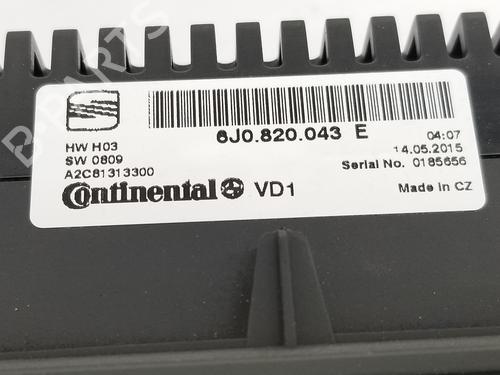 Climate control SEAT IBIZA IV (6J5, 6P1) 1.6 TDI | BP3380045I5 