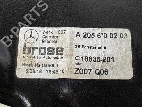 Rear right window mechanism MERCEDES-BENZ C-CLASS Convertible (A205) C 220 d (205.404) | BP29618596C25 