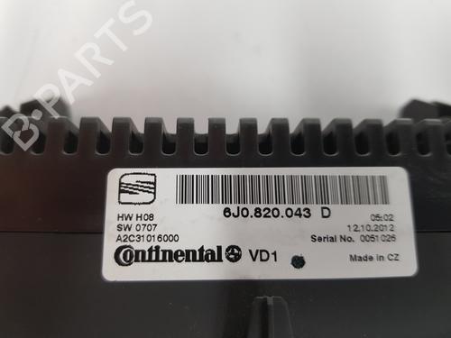 Climate control SEAT IBIZA IV ST (6J8, 6P8) 1.6 TDI | BP9422074I5 