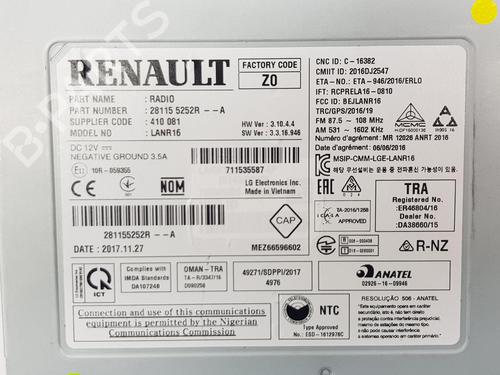 Radio RENAULT MEGANE IV Hatchback (B9A/M/N_) 1.2 TCe 130 (B9MR) | BP12141691E6 