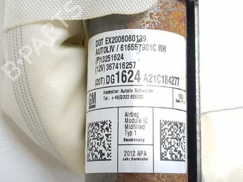 Right curtain airbag OPEL ZAFIRA TOURER C (P12) 2.0 CDTi (75) | BP30753774C12 