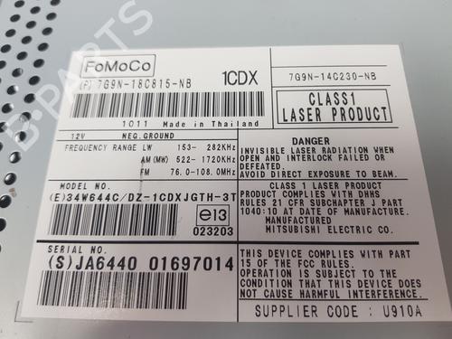 Electronic module LAND ROVER FREELANDER 2 (L359) 2.2 TD4 4x4 | BP15961430M83 