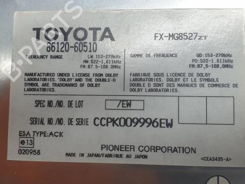 Radio TOYOTA LAND CRUISER PRADO (_J12_) 3.0 D-4D (KDJ120, KDJ125) | BP31173820E6 