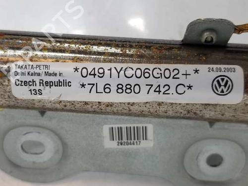 Right curtain airbag VW TOUAREG (7LA, 7L6, 7L7) 2.5 R5 TDI | BP7015948C12 