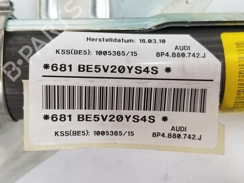 Right curtain airbag AUDI A3 Sportback (8PA) 1.6 TDI | BP12168299C12 