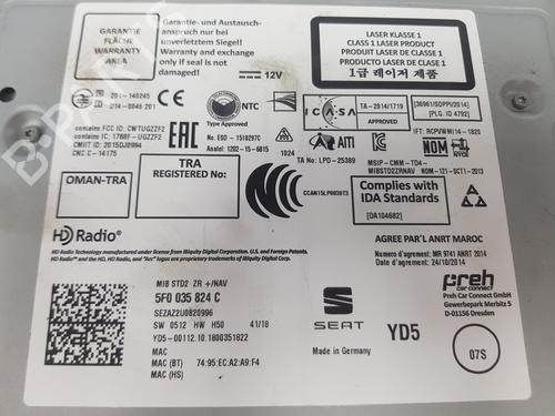 Radio SEAT TOLEDO IV (KG3) 1.0 TSI | BP18959760E6 