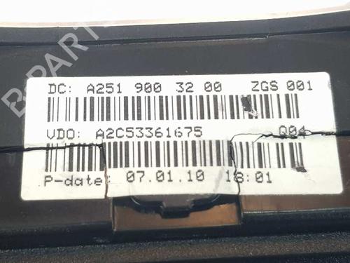 Instrument cluster MERCEDES-BENZ M-CLASS (W164) ML 300 CDI 4-matic (164.121) | BP5960727C47 