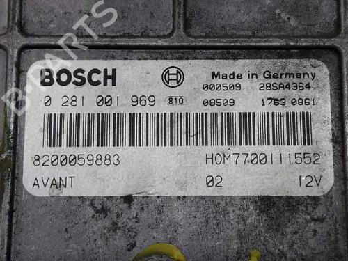 Engine control unit (ECU) RENAULT MEGANE I (BA0/1_) 1.9 dTi (BA08, BA0N) | BP3492232M57 