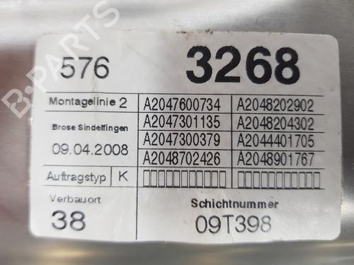 Rear left window mechanism MERCEDES-BENZ C-CLASS (W204) C 220 CDI (204.002) | BP14939930C24 
