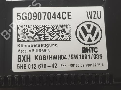 Climate control VW GOLF VII (5G1, BQ1, BE1, BE2) 2.0 TDI | BP11128854I5 