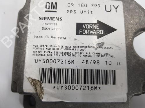 Kollisjonspute styreenhet OPEL ASTRA G Hatchback (T98) 1.6 (F08, F48) | BP11091081M53 