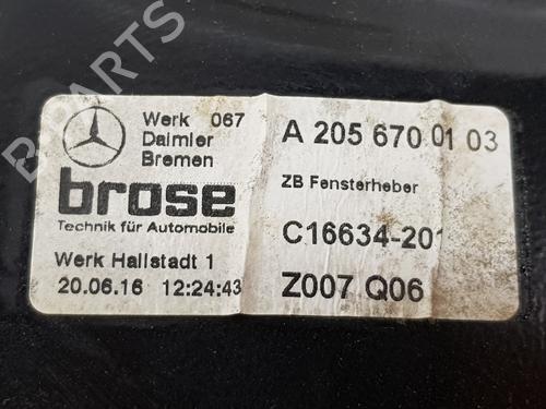Rear left window mechanism MERCEDES-BENZ C-CLASS Convertible (A205) C 220 d (205.404) | BP29618597C24 