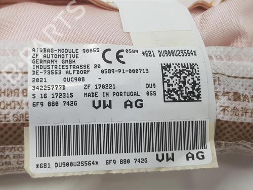 Right curtain airbag SEAT ARONA (KJ7, KJP) 1.0 TSI | BP17445453C12 