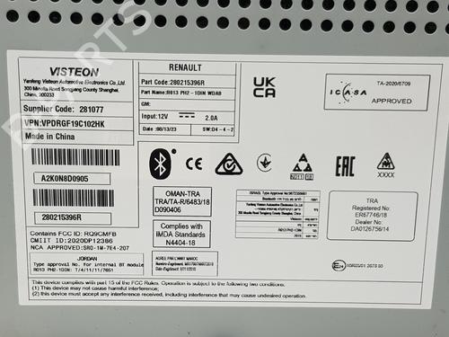 Radio RENAULT MASTER III Van (FV) 2.3 dCi 130 FWD (FV0M, FV0Y, FV0J, FV02, FV03) | BP32526300E6