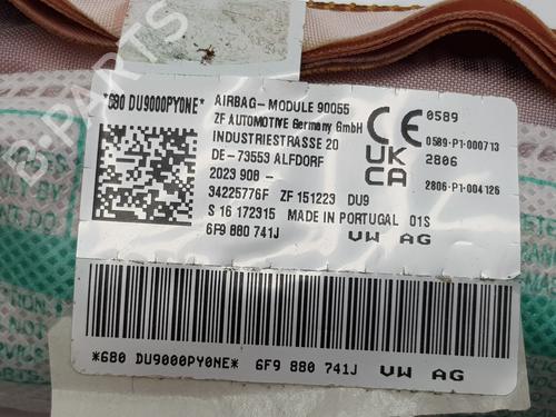 Left curtain airbag SEAT ARONA (KJ7, KJP) 1.0 TSI | BP29204482C11 