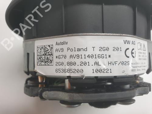 Driver airbag VW POLO VI (AW1, BZ1, AE1) 1.0 TSI | BP30711443C9