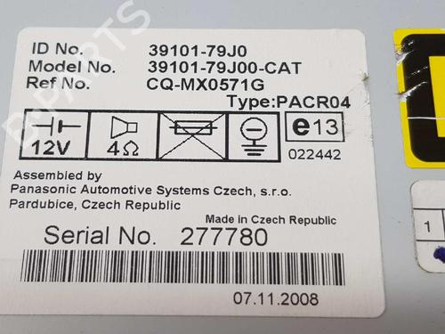 Radio FIAT SEDICI (189_) 1.9 D Multijet | BP3653918E6 