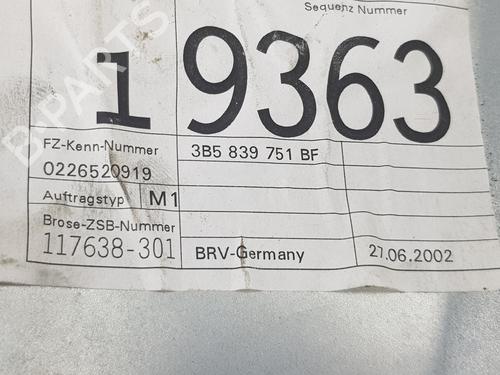 Rear left window mechanism VW PASSAT B5.5 (3B3) 1.9 TDI | BP10199242C24 