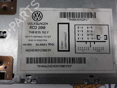 Radio VW TRANSPORTER T5 Van (7HA, 7HH, 7EA, 7EH) 1.9 TDI | BP3351817E6 