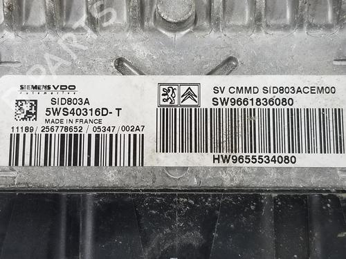 Engine control unit (ECU) PEUGEOT 607 (9D, 9U)  | BP9106914M57 