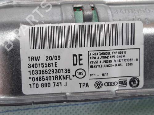 Left curtain airbag VW TOURAN (1T1, 1T2) 1.9 TDI | BP5047705C11 