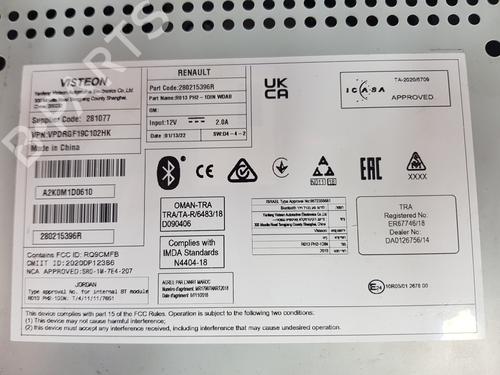 Radio RENAULT MASTER III Van (FV) 2.3 dCi 135 FWD (FV0N, FV08, FV06, FV00, FV1S) | BP36679399E6 - Image 5
