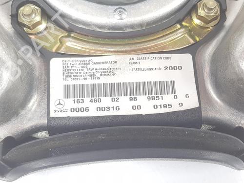 Driver airbag MERCEDES-BENZ M-CLASS (W163) ML 270 CDI (163.113) | BP13931962C9 