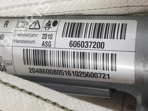 Right curtain airbag MERCEDES-BENZ C-CLASS T-Model (S204) C 200 CDI (204.201) | BP8393868C12 