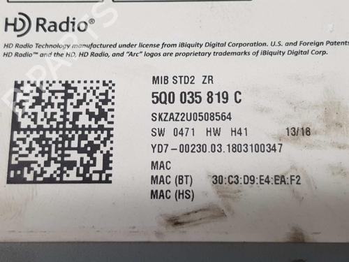 Radio SKODA FABIA III (NJ3) 1.0 | BP6129759E6 