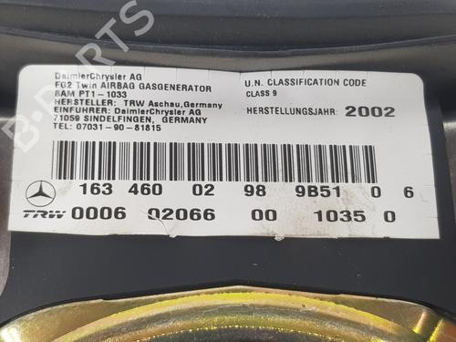 Kollisonspute sett MERCEDES-BENZ M-CLASS (W163) ML 400 CDI (163.128) | BP16104712C86 