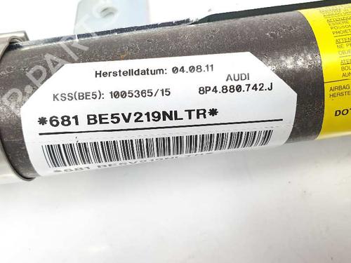 Right curtain airbag AUDI A3 Sportback (8PA) 2.0 TDI 16V | BP8064636C12 