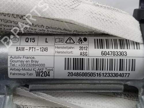Left curtain airbag MERCEDES-BENZ C-CLASS (W204) C 200 CDI (204.007, 204.006) | BP9093561C11 