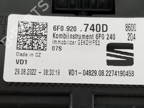 Instrument cluster SEAT ARONA (KJ7, KJP) 1.0 TSI | BP12462883C47 