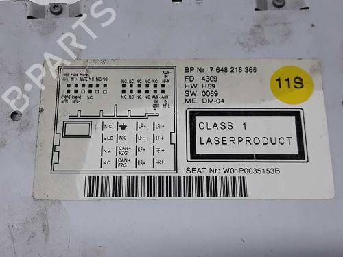 Radio SEAT LEON (1P1)  | BP5021984E6 
